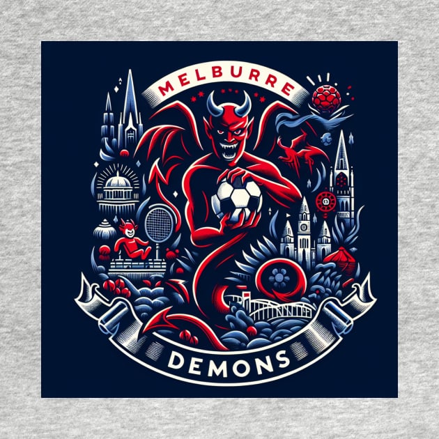 Unleashing the Power: Melbourne Demons in Action by euror-design